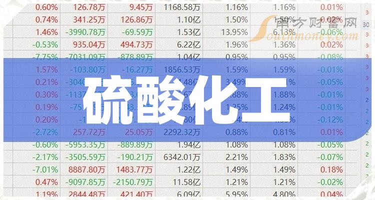 《硫酸化工股票概念有哪些》