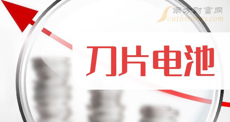 《创业板刀片电池上市企业排名刀片电池公司市值排行榜》